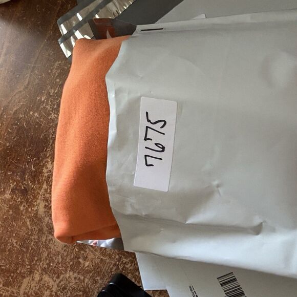 VTG Polo Ralph Lauren Shirt Mens 3XB Orange Rugby Crest Embroidered Pocket S/S - Picture 8 of 15